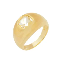 Anel Ana Luiza Zircônia Folheado a Ouro 18k