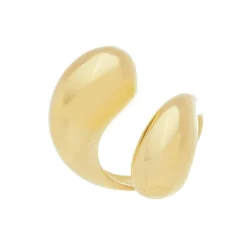 Anel Duplo Naomi Folheado a Ouro 18k