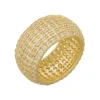 Anel Hannah Zircônias Folheado a Ouro 18k