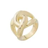 Anel Isadora Elos Folheado a Ouro 18k