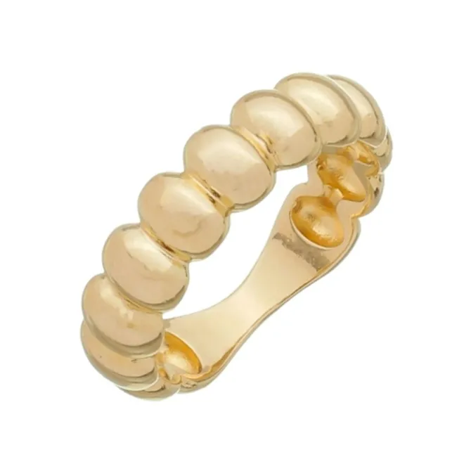 Anel Lara Mini Bolinhas Folheado a Ouro 18k