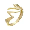Anel Let Raio Folheado a Ouro 18k