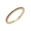 Anel Louise Zircônias Folheado a Ouro 18k
