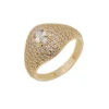 Anel Vintage Talita Zircônias Folheado a Ouro 18k