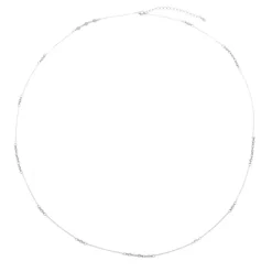 Belly Chain Lika Zircônias Folheado em Ródio Branco