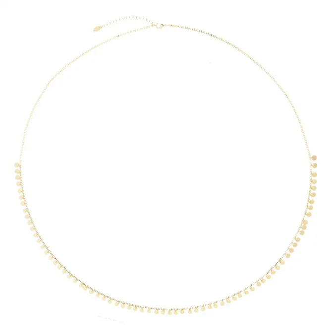 Belly Chain Mikonos Mini Medalhas Folheado a Ouro 18k