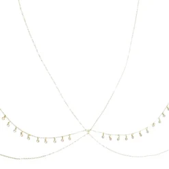 Body Chain Gipsy Mini Zircônias Folheado a Ouro 18k