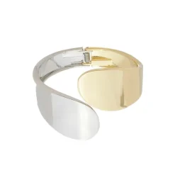 Bracelete Amanda Dourado e Prata