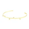 Bracelete Feminino Folheado a Ouro 18k 5 Pontos de Luz Lia