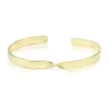 Bracelete Feminino Folheado a Ouro 18k Torcido Caly