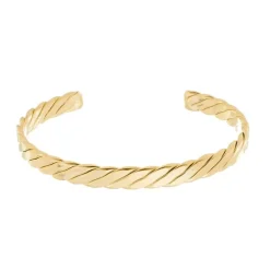 Bracelete Feminino Folheado a Ouro 18k Torcido Olivia