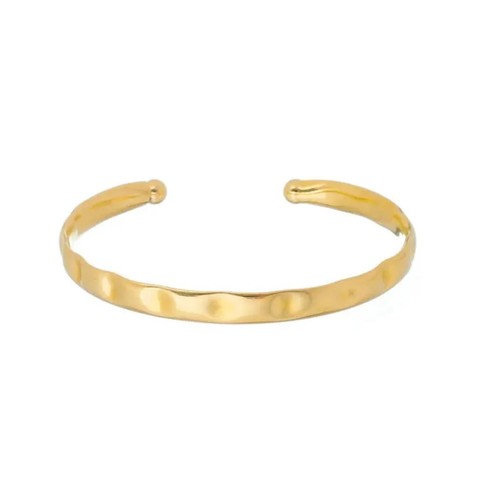 Bracelete Feminino Folheado a Ouro 18k Trabalhado Elise