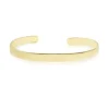 Bracelete Feminino Folheado a Ouro 18k Liso Bia