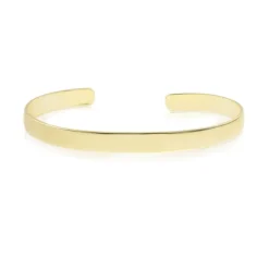 Bracelete Feminino Folheado a Ouro 18k Liso Bia