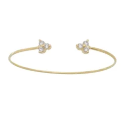 Bracelete Feminino Folheado a Ouro 18k 3 Pontos de Luz Vivi