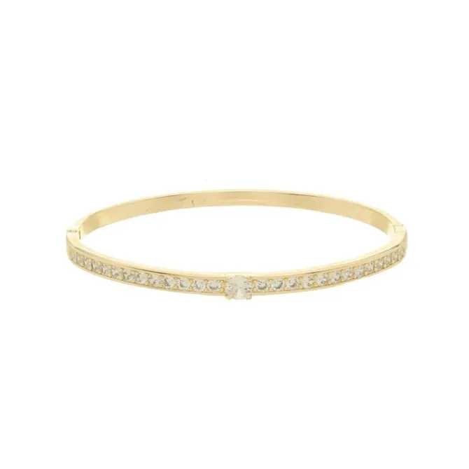 Bracelete Jessi Ponto de Luz Zircônias Folheado a Ouro 18k