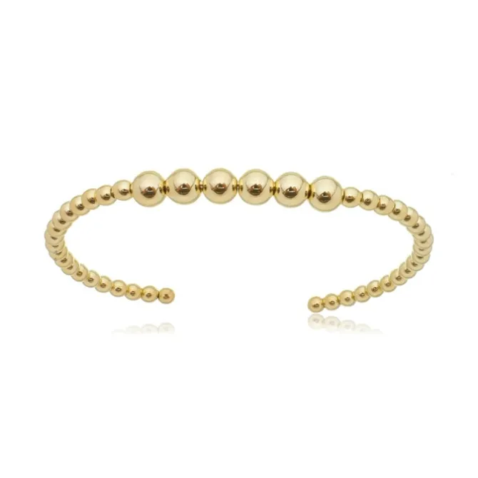 Bracelete Lara Bolinhas Folheado a Ouro 18k