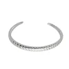 Bracelete Lorena Metal Trabalhado Folheado em Ródio Branco Piuka