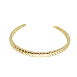 Bracelete Lorena Trabalhado Folheado a Ouro 18k Piuka