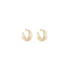 Brinco Argola P Sabrina Folheada a Ouro 18k