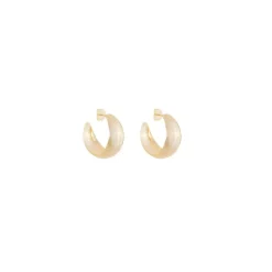 Brinco Argola P Sabrina Folheada a Ouro 18k