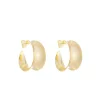 Brinco Argola Vintage M Hellen Folheada a Ouro 18k
