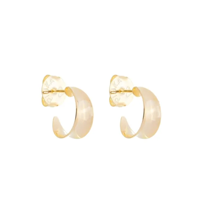 Brinco Argola Vintage P Hellen Folheada a Ouro 18k