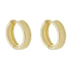Brinco Argolinha Juju Lisa M Folheado a Ouro 18k