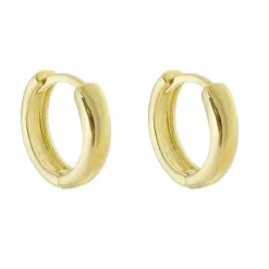 Brinco Argolinha Lala G Folheada a Ouro 18 K