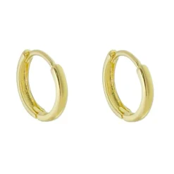 Brinco Argolinha Lala M Folheado a Ouro 18k