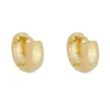 Brinco Argolinha Litti Lisa Folheado a Ouro 18k