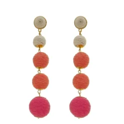 Brinco Bolas Degradê Pink Maria Isabel