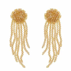 Brinco Chuva de Cristais Wendy Nude