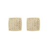 Brinco Débora Quadrado Zircônias Folheado a Ouro 18k
