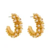 Brinco de Argola Flor Lirís Dourado