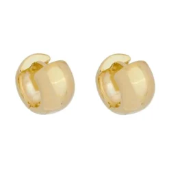 Brinco de Argola Larga Elisa Folheado a Ouro 18k