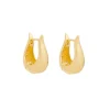 Brinco de Argola Pequena Diana Vintage Metal Folheado a Ouro 18k