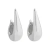 Brinco de Argola Vintage Glenda M Folheado em Ródio Branco
