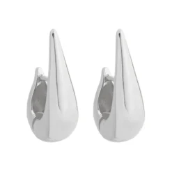 Brinco de Argola Vintage Glenda M Folheado em Ródio Branco