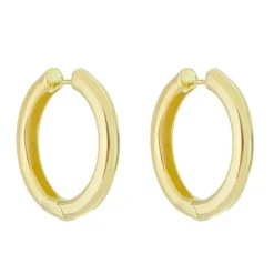 Brinco de Argola Yanca Folheado a Ouro 18k