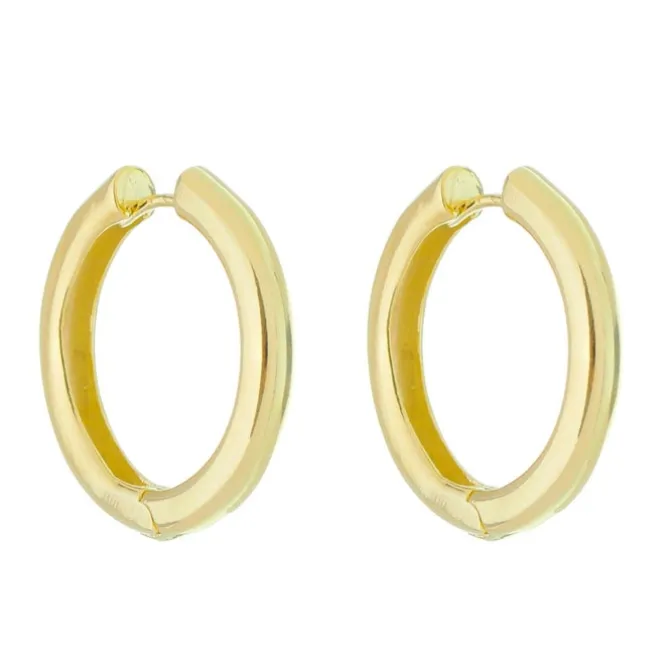 Brinco de Argola Yanca Folheado a Ouro 18k