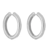 Brinco de Argola Yanca Folheado em Ródio Branco