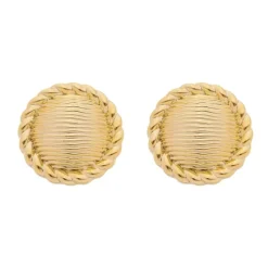 Brinco de Botão Layla Folheado a Ouro 18k