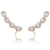 Brinco Ear Cuff Callie Gotas Zircônias Cristal Folheado a Ouro 18k