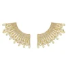Brinco Ear Cuff Glória Zircônias Folheado a Ouro 18k
