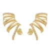 Brinco Ear Cuff Rafaela Pérolas Folheado a Ouro 18k