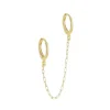 Brinco Ear Line Lizi Elos Folheado a Ouro 18k
