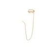 Brinco Ear Line Unitário Laís Zircônias Folheado a Ouro 18k