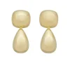 Brinco Fabi Gota Vintage Folheado a Ouro 18k Piuka