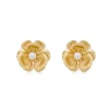 Brinco Flor Melissa Dourado